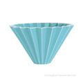 Tazza filtro caffè gocciolatore in ceramica forma origami